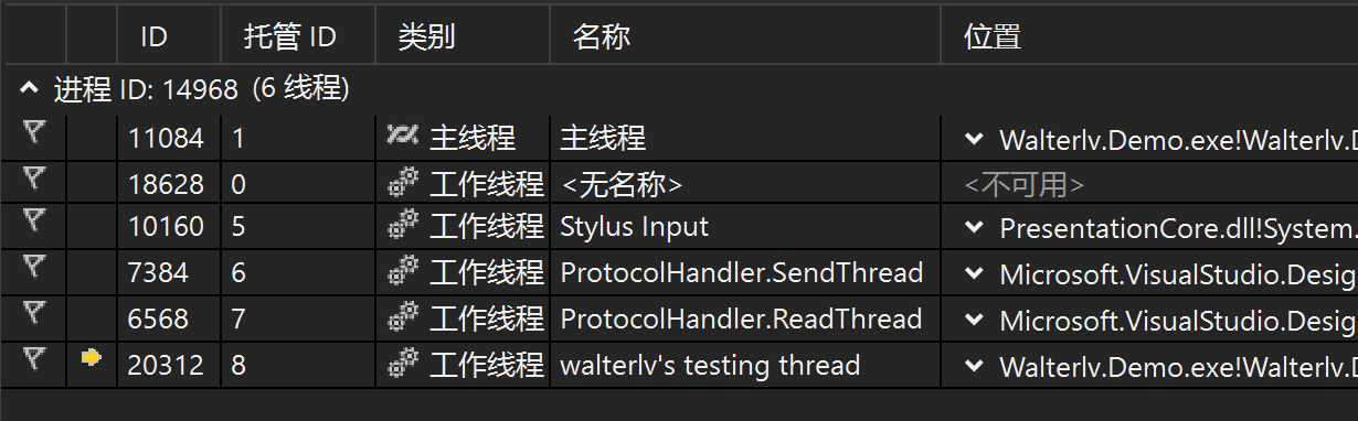 运行在后台线程中